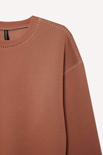 DeFacto Φούτερ με λαιμόκοψη ποδηλατικού τύπου Overshirt Fit G3320AX25AU