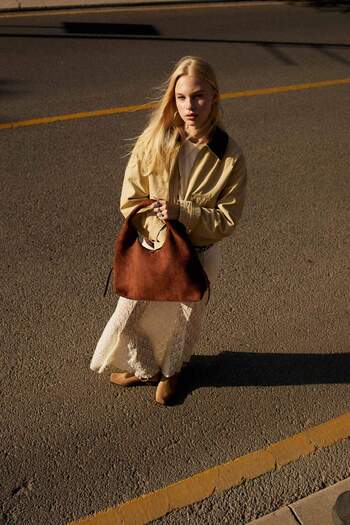 DeFacto Women's Suede Shoulder Bag F1236Axns