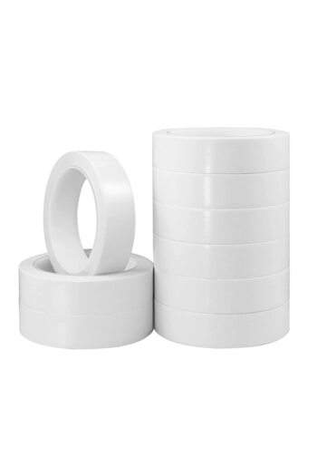 MARKQ Double Sided Tape 1" x 20 Yards Adhesive Sticky Tape for Crafts, Scrapbooking & Gift Wrap (9 Pack)