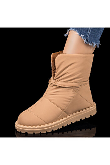 BMoD Women's khaki waterproof boots with laces MOD10441