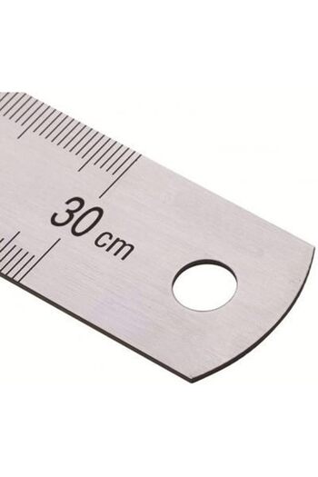 STOREMAX Polysight Steel Ruler 30 cm (Inc Measuring) Trendzap 467437