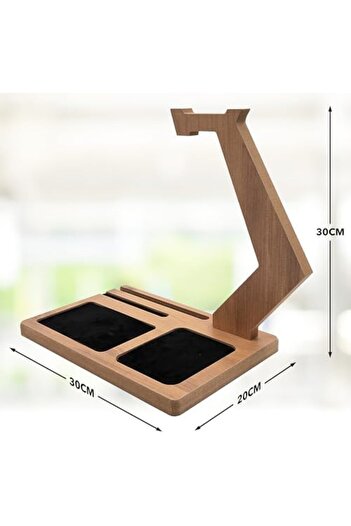 STOREMAX Polysight Headphone Holder Organizer, Gamer Headset, Wooden Headphone Hanger Trendzap 467437