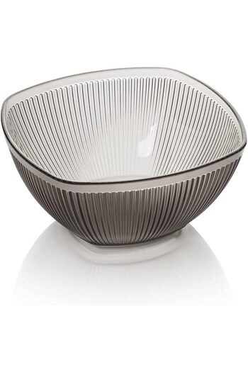 STOREMAX Buyflair Baroque Square Salad Bowl Small Smoked Modaflash 224120