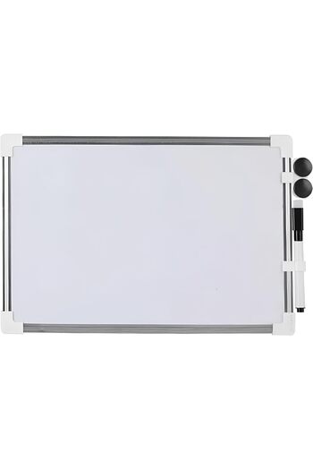Slasa Dry Erase Small Whiteboard 30×40 cm by - Aluminum Frame for Home, Office, and Classroom