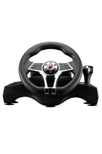 Flashfire Hurricane gaming steering wheel black with silver
