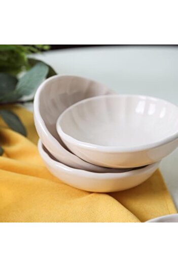 STOREMAX Goldwhirl Cream Snack Bowl/Sauce Bowl 12 cm 6 Pieces 030 Trendflash 467437