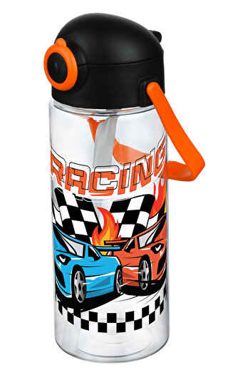 Emofom Focus Straw Bottle 400 ml Water Bottle with Locking Mechanism Children's Water Bottle Children's Water Bottle