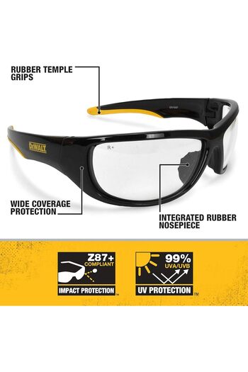 Dewalt Safety Glasses - Transparent, Dpg94-1d