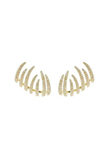 neslyaccessories Vip Series Multi-View Gold Earrings
