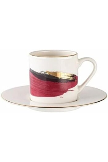 STOREMAX Goldwhirl Desen1 Coffee Cup with Saucer 90Cc Trendflash 467437