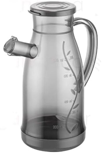STOREMAX 2 Pieces Plastic Smoked Oil Pot, Vinegar, Sauce Pot 700 ml Practical Oil Pot
