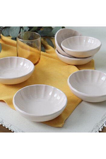 STOREMAX Goldwhirl Cream Snack Bowl/Sauce Bowl 12 cm 6 Pieces 030 Trendflash 467437
