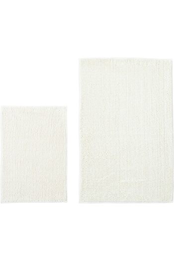 STOREMAX Goldwhirl Concept June 2-Piece Floor Mat Set Cream Trendflash 467437