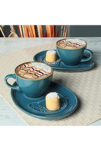 STOREMAX Goldwhirl Sapphire Drop Coffee Presentation Set 4 Pieces for 2 People Trendflash 467437