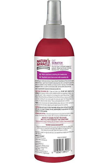 NATURE'S MIRACLE Advanced Platinum Cat Scratch Deterrent Spray, 8 Ounces