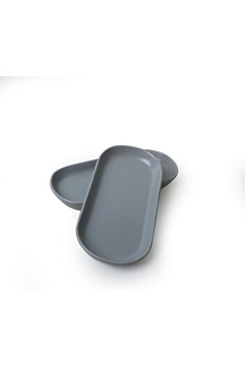 STOREMAX Goldwhirl Matte Gray Noyan Boat Plate 26 cm 2 Pieces 995 Trendflash 467437