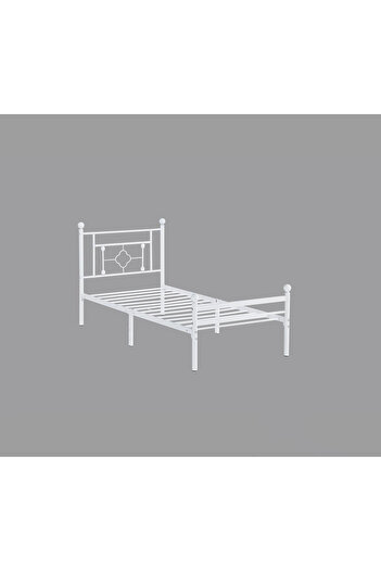 DEC4 Classic single iron bed with elegant decorative design