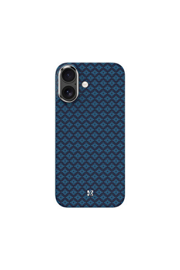 Benks iPhone 17 Uyumlu Kılıf M-Safe Şarj Özellikli ArmorAir ArmorGrid Serisi Kevlar Kapak Mavi