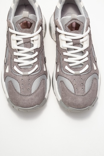 LuviShoes Lecce Gray Suede Women's Sneakers