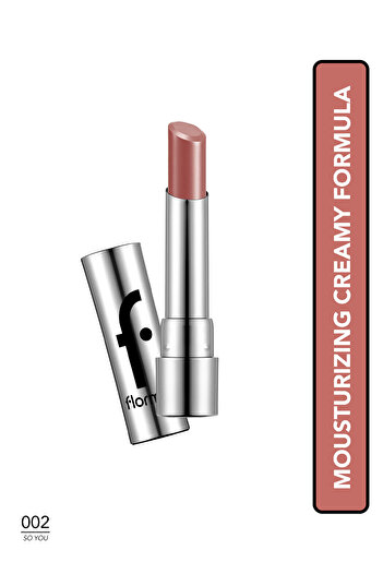Flormar Glossy Moisturizing Lipstick (Skin) - New Sheer Lipstick - 002 So You -8682536012003