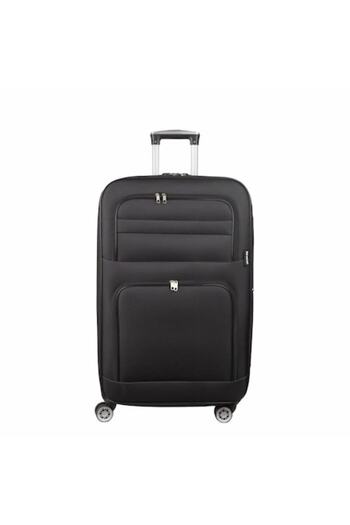 Naimeed Company Travel Trolley Bag Small, Naimeed D5992, 4 Wheels, Textile Material, Coded Lock, Black, 37x24x55cm