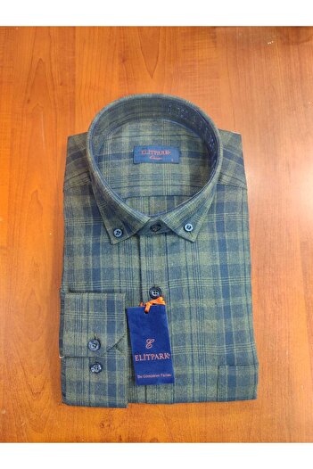 ELİTPARK GÖMLEK Güncüoğlu Long Sleeve Pocketed Winter Classic Men's Shirt
