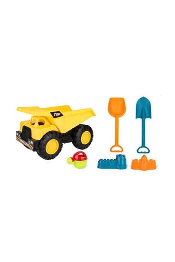 Power Joy Beach Dump Truck Set 6 Pieces – Sand Play Outdoor Toy for Kids