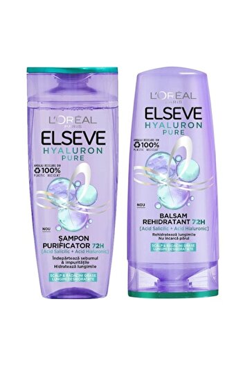 ELSEVE Hyaluron Pure shampoo set 250 ml, conditioner 200 ml