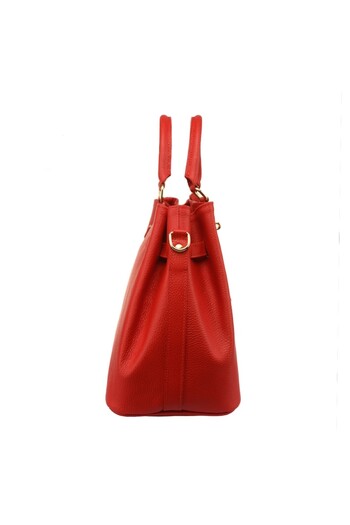 Toro Nero Women's Handbag, Leather, Toro Nero, Odyssey Red
