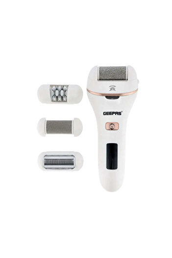 Geepas 4in1 Rechargeable Ladies Epilator Set with LED Display for Battery Status- GLS86059