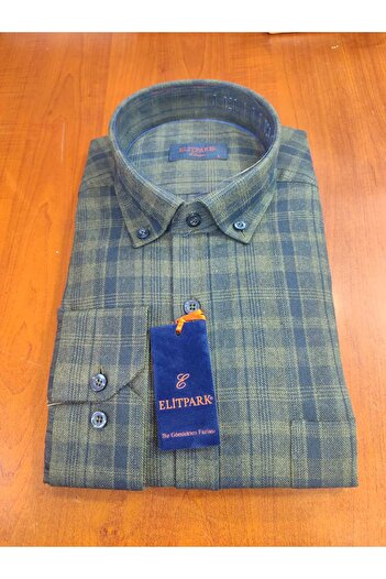ELİTPARK GÖMLEK Güncüoğlu Long Sleeve Pocketed Winter Classic Men's Shirt