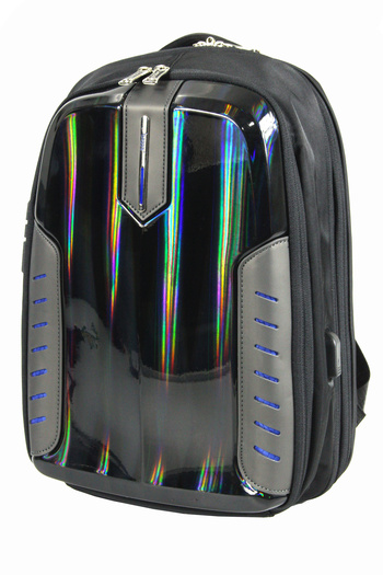 Baggaj S24138 Polyester Laptop/Backpack Black - Blue