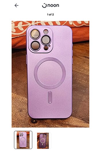 Generic Iphone 15 pro max case purple flexible silicon
