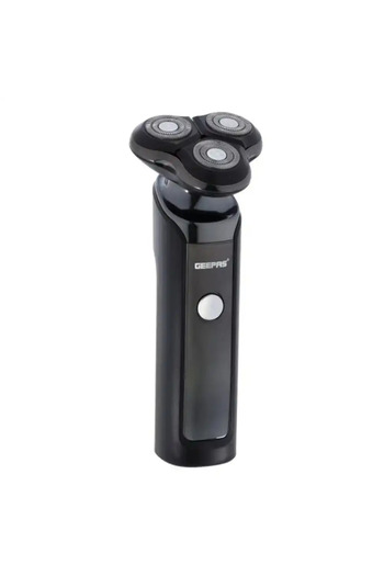 Geepas GSR57501 Rechargeable Mens Shaver With Three Rotary Head And Magnet Connection- Black