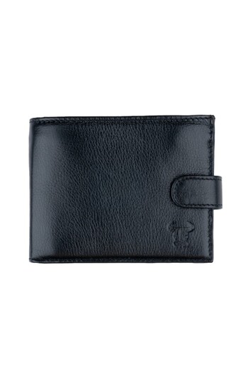 Toro Nero Men's Leather Wallet, Toro Nero, Executive, Intense Black