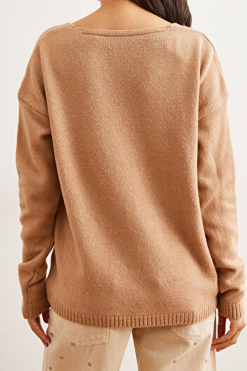 MILANOFOX Women's V-Neck Washable Soft Mink Sweater