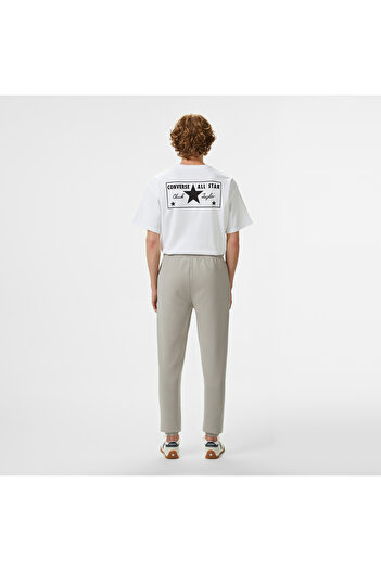 Converse Star Chevron Baskılı Erkek Oversize Fit Gri Eşofman Altı