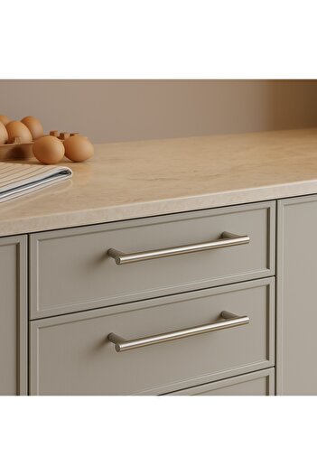 Özen Metal Özen 1901 Satin 224mm Stainless Steel Furniture Handle.