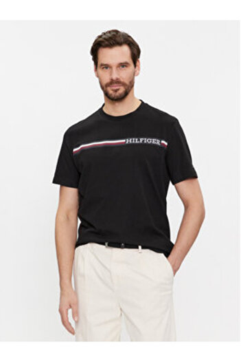 Tommy Hilfiger Men's T-Shirt MW0MW33688 Black