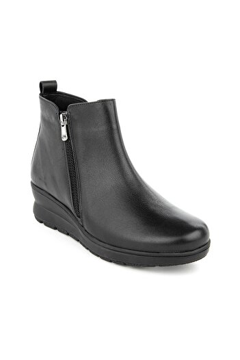 Muya Dorinta 6 Point Anatomical Sole Heel Spur Genuine Leather Women's Boots