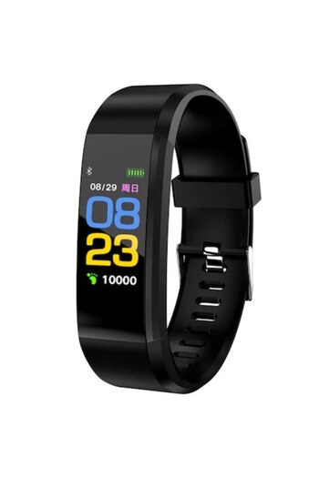 OEM Smart Fitness Tracker Bracelet with Heart Rate Monitoring, Waterproof IP67, Black, Adjustable