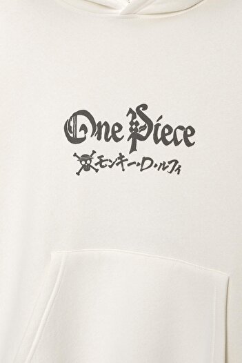 Pull & Bear One Piece kapüşonlu sweatshirt
