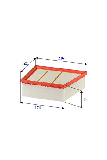 RENSA Air Filter Euro6 Big Ford Fiesta Vi Courier B-Max