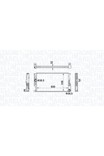 MAGNETI MARELLI Radiator, BMW Seria 4, F36,