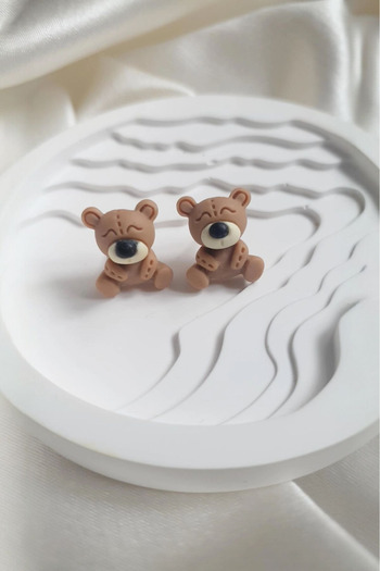 SelinDiamond Steel Children's Earrings with Animal Figures