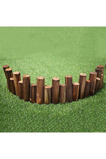 genric FFD Wooden Garden Edging Border Wooden Fence For Landscaping (90x6x30cm)