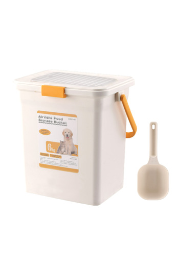 DEEMBRO Plastic Pet Food Storage Container - Beige