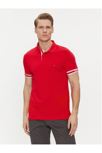 Tommy Hilfiger Men's Polo MW0MW34737 Red