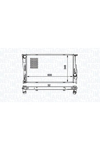 MAGNETI MARELLI Radiator, BMW X1, E84,