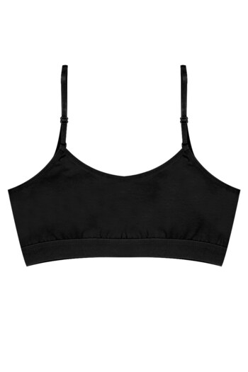 Öts Girl's Bustier with 3 Adjustable Straps and Removable Pads (96% Cotton - 4% Elastane)